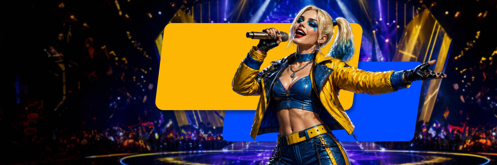 Joker Partners banner featuring a live stage performer and the text “100M+ Watching. Who’s Converting?”